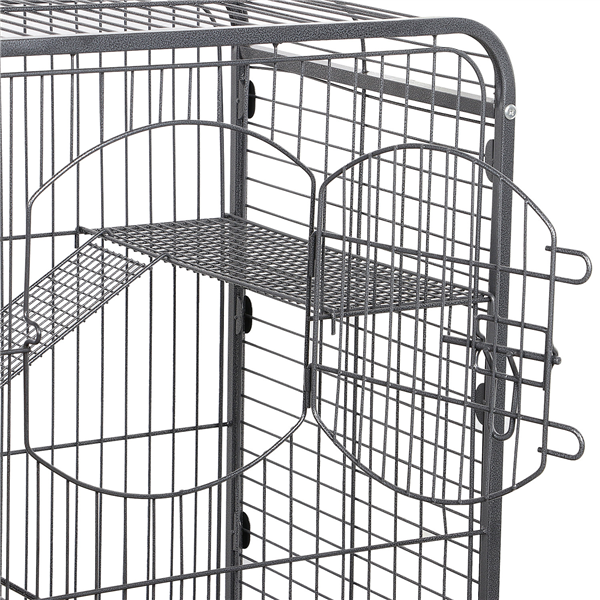 37'' Metal Ferret and Small Animal Cage - Black - Image 5