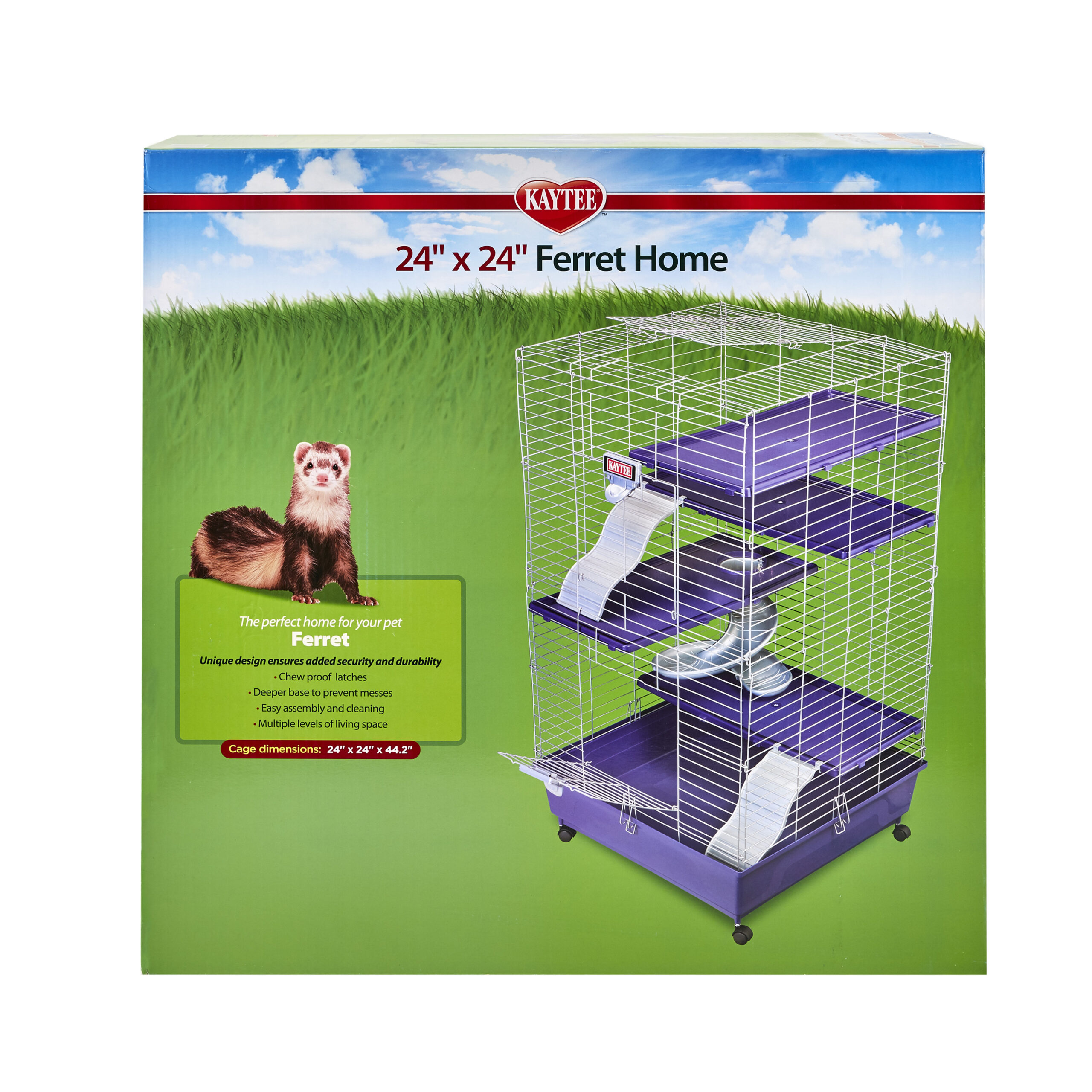 Kaytee My First Home 24 X 24 Multi Level Ferret With Casters