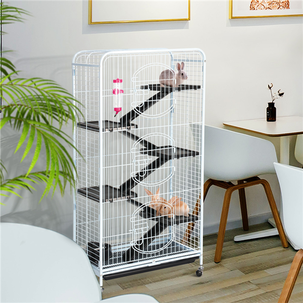 52" 6 Level Indoor Ferret and Small Animal Cage, White - Image 8