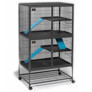 MidWest Homes For Pets Deluxe Ferret Nation Double Unit Ferret Cage (Model 182), Measures 36"L x 25"W x 62.5"H Inches
